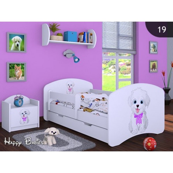 Otroška postelja Happy babies Kužek s pentljo 19